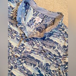 Vineyard Vines Oceanic Shark Print boys Shirt